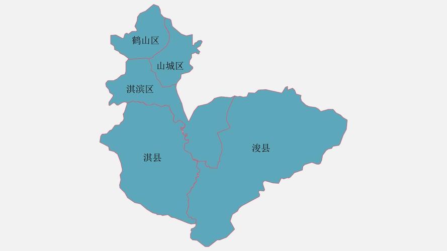 鹤壁地图高清全图矢量可编辑全市各县区行政区划地图