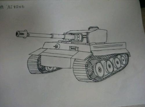 虎式简笔画虎式坦克简笔画简笔画 第1页二战坦克中的屠虎利刃不可一世
