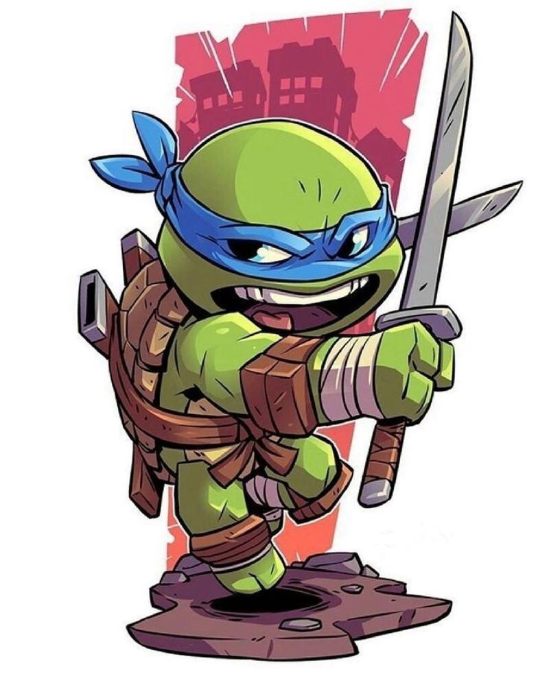 96你们要的忍者神龟绘画素材来了～98 分享一篇忍者神龟动漫素材
