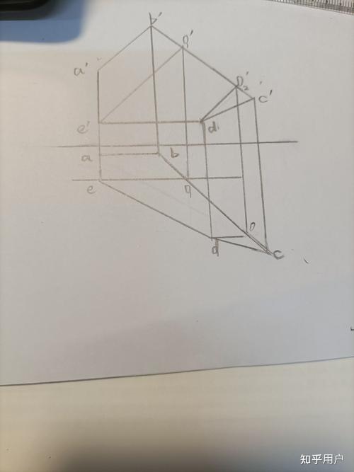 已知ab为正平线,de为水平线,完成五边形abcde的水平投影.怎么画啊?