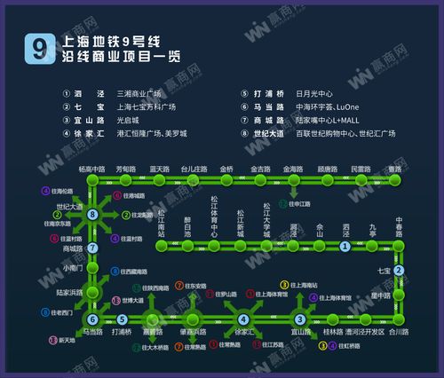 上海地铁9号线沿线商业