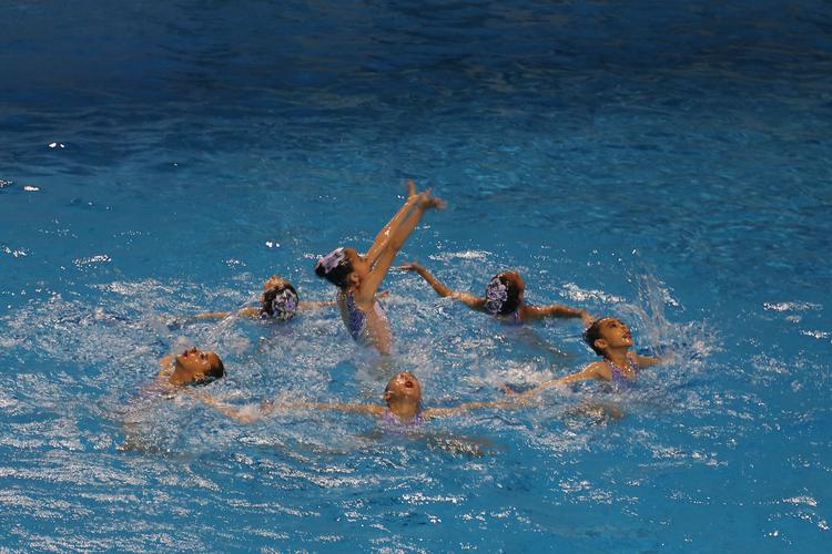 2020年广州市青少年花样游泳锦标赛在天河体育中心举行