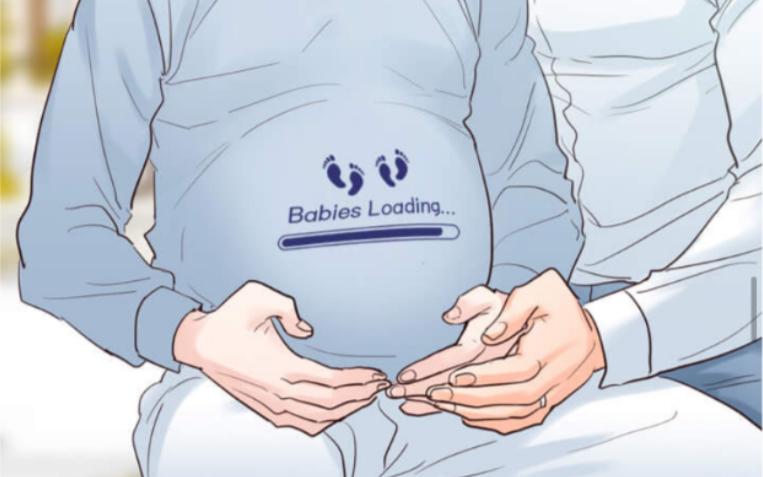 abo男孕小受的肚子越来越大了原来是怀了双胞胎像两颗小扁豆