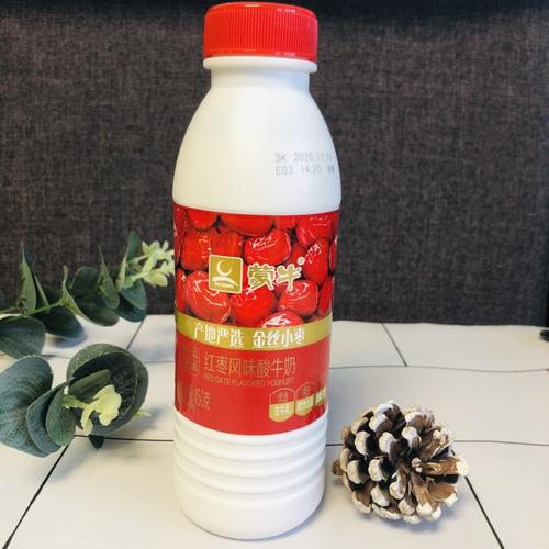 酸奶蒙牛原味红枣大瓶桶装风味发酵450g5瓶新酸奶