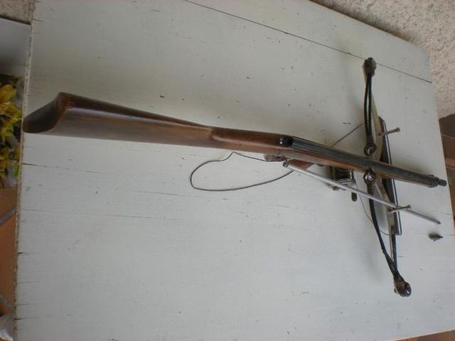 1900年法国制造的射鱼弩,形似步枪,但却是一种射鱼的"猎具"