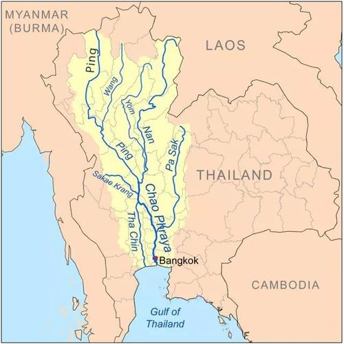 这样看泰国的河流就跟直观了.