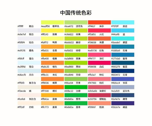 中国传统配色丨中国风配色丨色卡分享