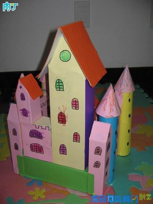 儿童手工制作纸盒小房子diy图片大全肉丁儿童网