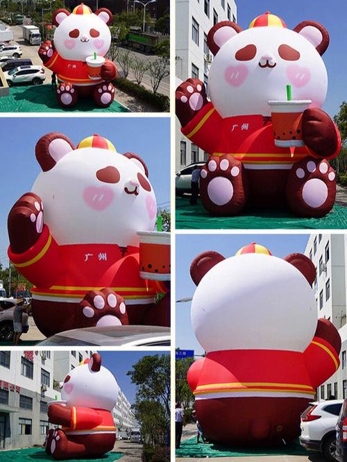 充气卡通#熊猫panbun  #ip  #吉祥物#商场美陈  #活动策划