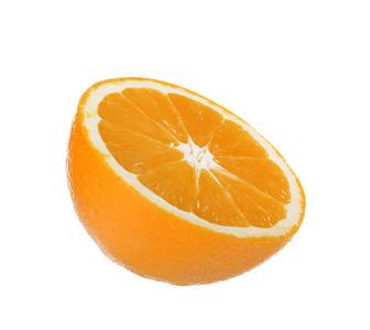 橘子上白色隔离图片