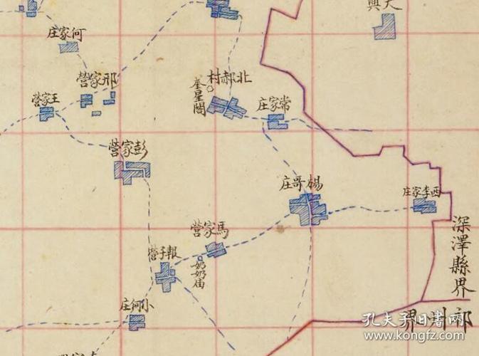 1902年河北安平县老地图,安平县地图,河北老地图.