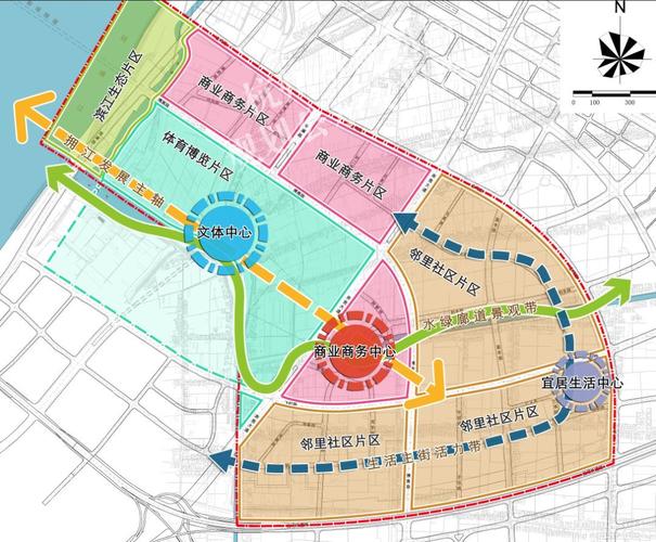 钱江世纪城奥博中心单元南单元控规公示规划新增13宗宅地