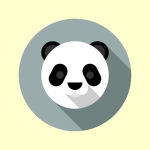 熊猫的可爱小图标照片