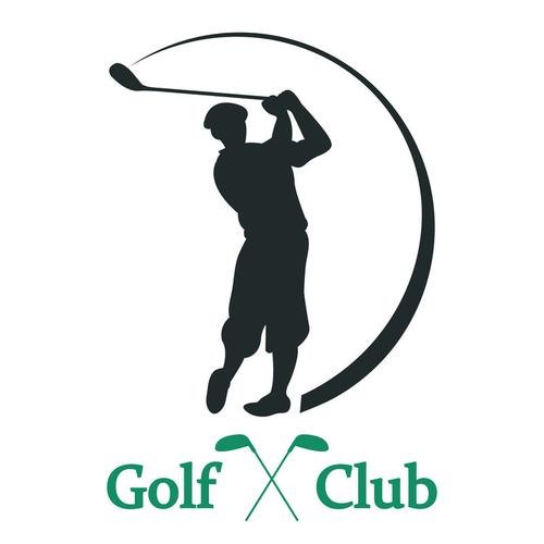 高尔夫俱乐部标志-矢量图