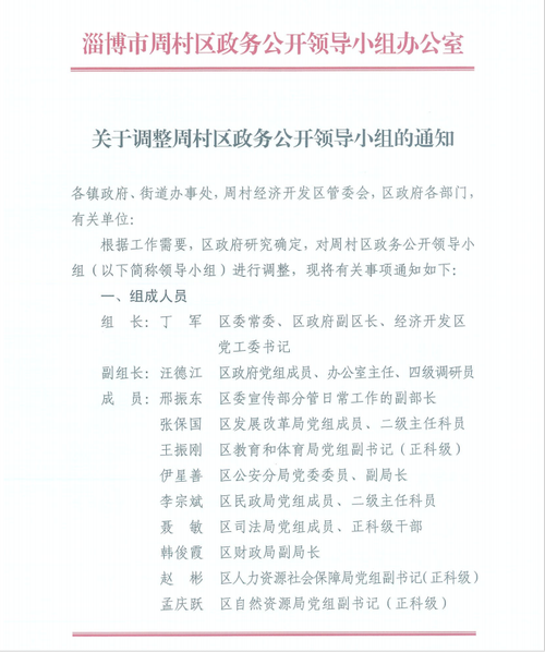 淄博市周村区2021年政府信息公开工作年度报告