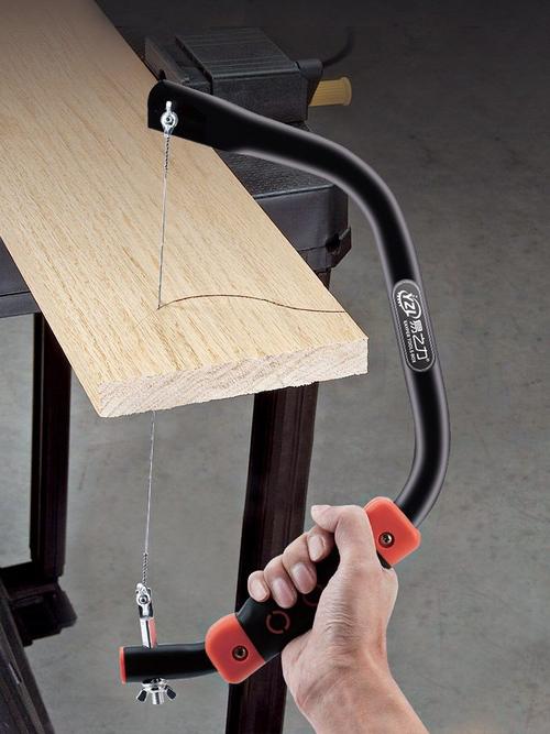 线锯木工曲线家用超细手拉钢丝木雕雕刻工具手工锯