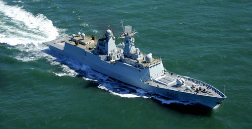 图为中国海军054a新型护卫舰