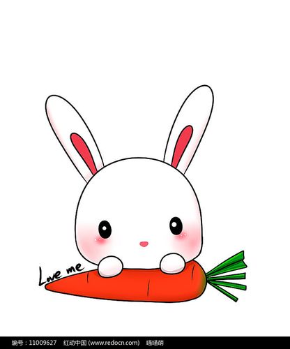 原创可爱卡通红萝卜兔