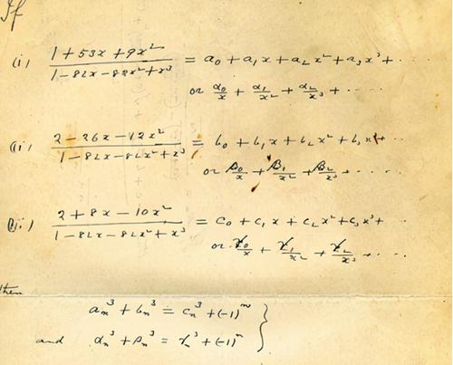 印度"开挂"的数学家!只活到33岁,靠女神托梦发明3900个公式?