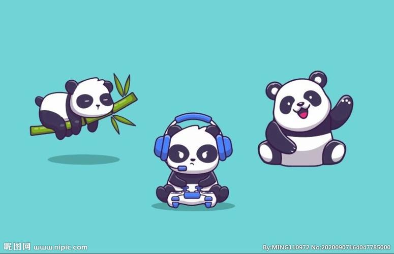 卡通熊猫设计图__动漫人物_动漫动画_设计图库_昵图网nipic.com