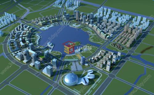 城市规划设计工装模型