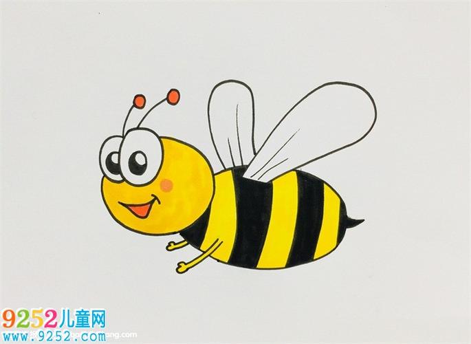 蜜蜂怎么画简单好看蜜蜂简笔画教程