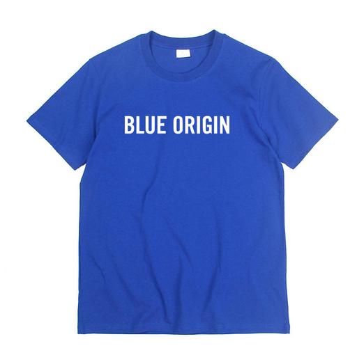 蓝色起源飞船太空周边圆领blueorigin火箭男女t恤