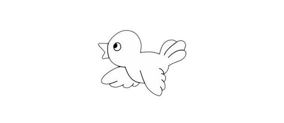黄鹂鸟简笔画,简单画法步骤图解教程及图片大全 动物-第1张