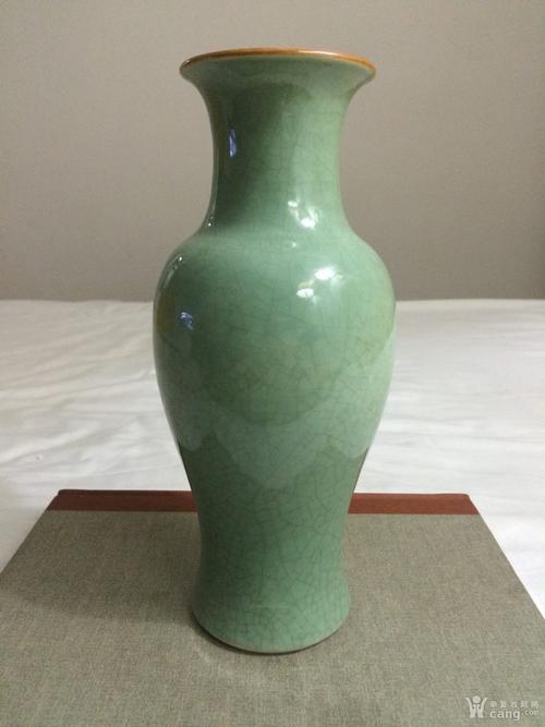 清代青釉观音瓶 - 清 - 瓷器 - 华夏收藏网