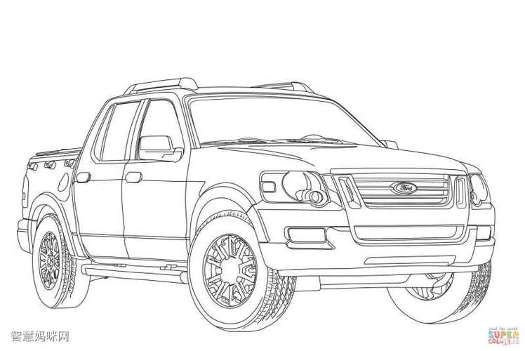 福特explorer sport trac线稿图片福特皮卡小汽车简笔画上一篇:丰田4