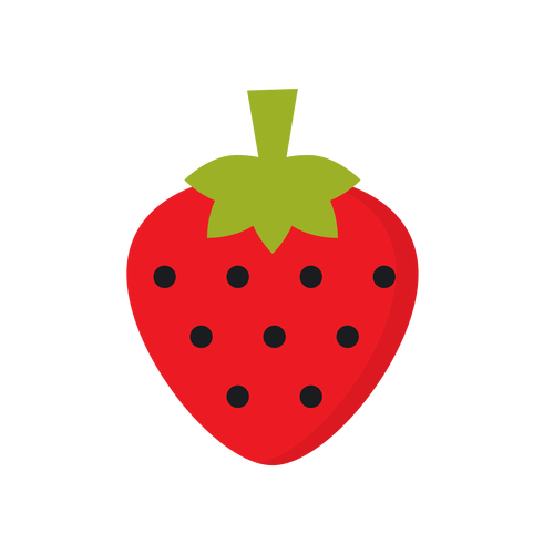 夏至夏天暑假可口水果草莓免扣素材