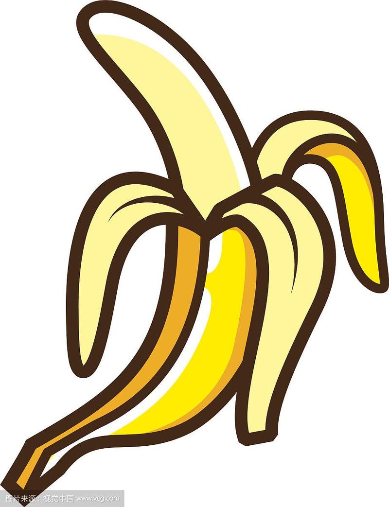 可爱的卡通香蕉图标