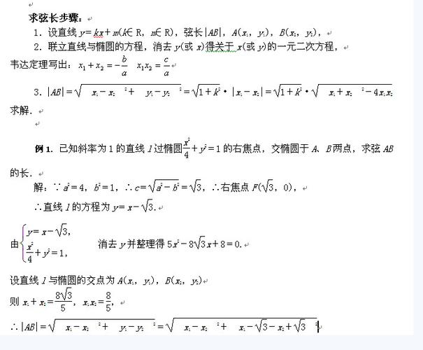2018高考数学常用公式【圆的弦长公式】_高考数学辅导资料