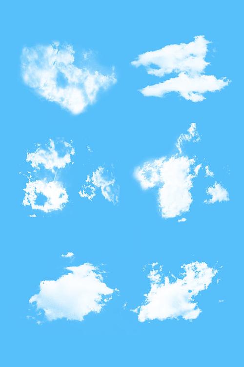 白云云彩免抠图云朵素材