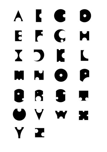 26大写字母设计
