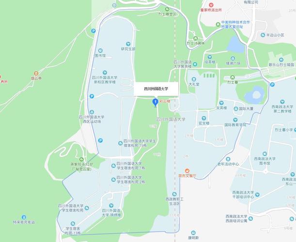 重庆市四川外国语大学校园地图