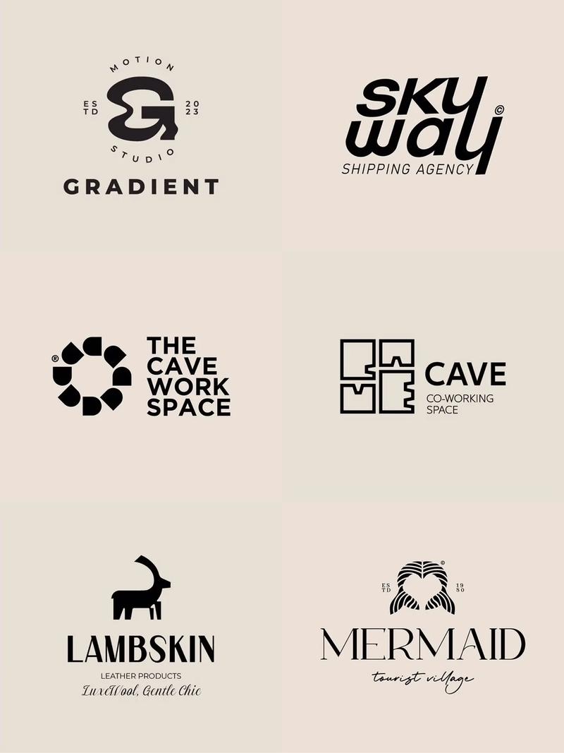 创意logo设计以极简的形式展示出品牌的个性和独特性.