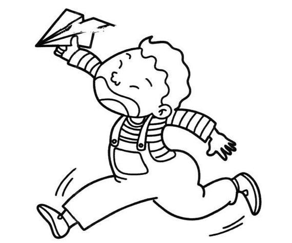 女飞机长的漫画简笔画小男孩扔纸飞机简笔画怎么画纸飞机卡通儿童节简