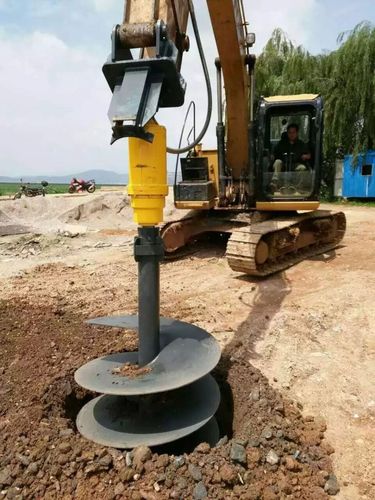 挖机钻机__产品展示_新河县华力桩工机械厂
