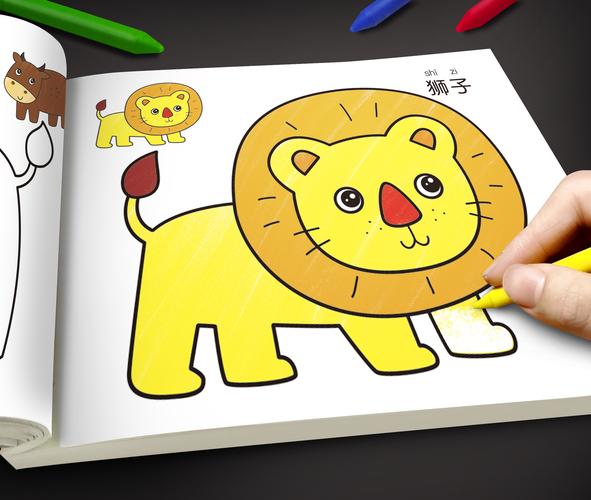 幼儿童涂色本 宝宝填色本 简笔绘画书 儿童阶梯涂画本 涂色本涂色