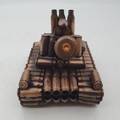 子弹壳工艺品摆件壳工艺品飞机焊接模型0395粘99主战坦克手工制作摆件