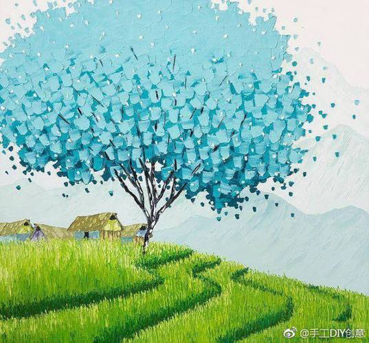 越南青年艺术家phan thu trang的一组特别且唯美的风景画