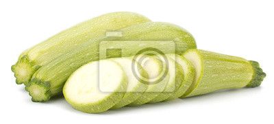 fresh vegetable marrow isolated on white background