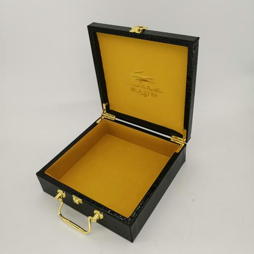 高端皮革pu皮鳄鱼纹皮带盒硬厚中纤板翻盖包装盒皮具腰带礼品盒