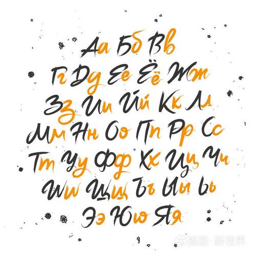 俄语字母表.现代字体