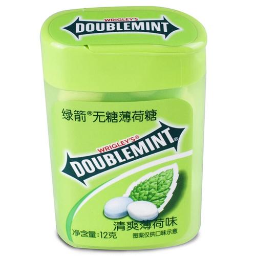 doublemint 绿箭 无糖薄荷糖 清爽薄荷味 12g