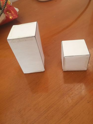 我做了长方体和正方体的盒子.