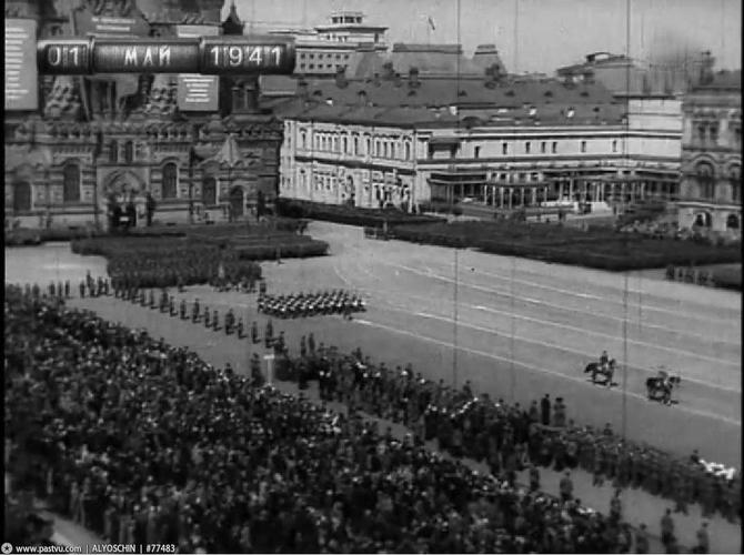 历史老照片1941年的苏联莫斯科