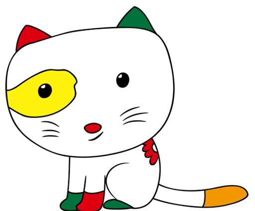 土黄,白)这只猫咪的名字叫做"小怪",出自大型系列电视动画片《大耳朵