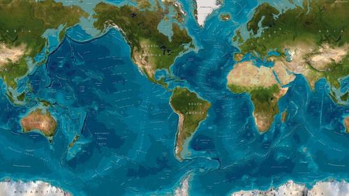 地图,海洋,世界,大洲
